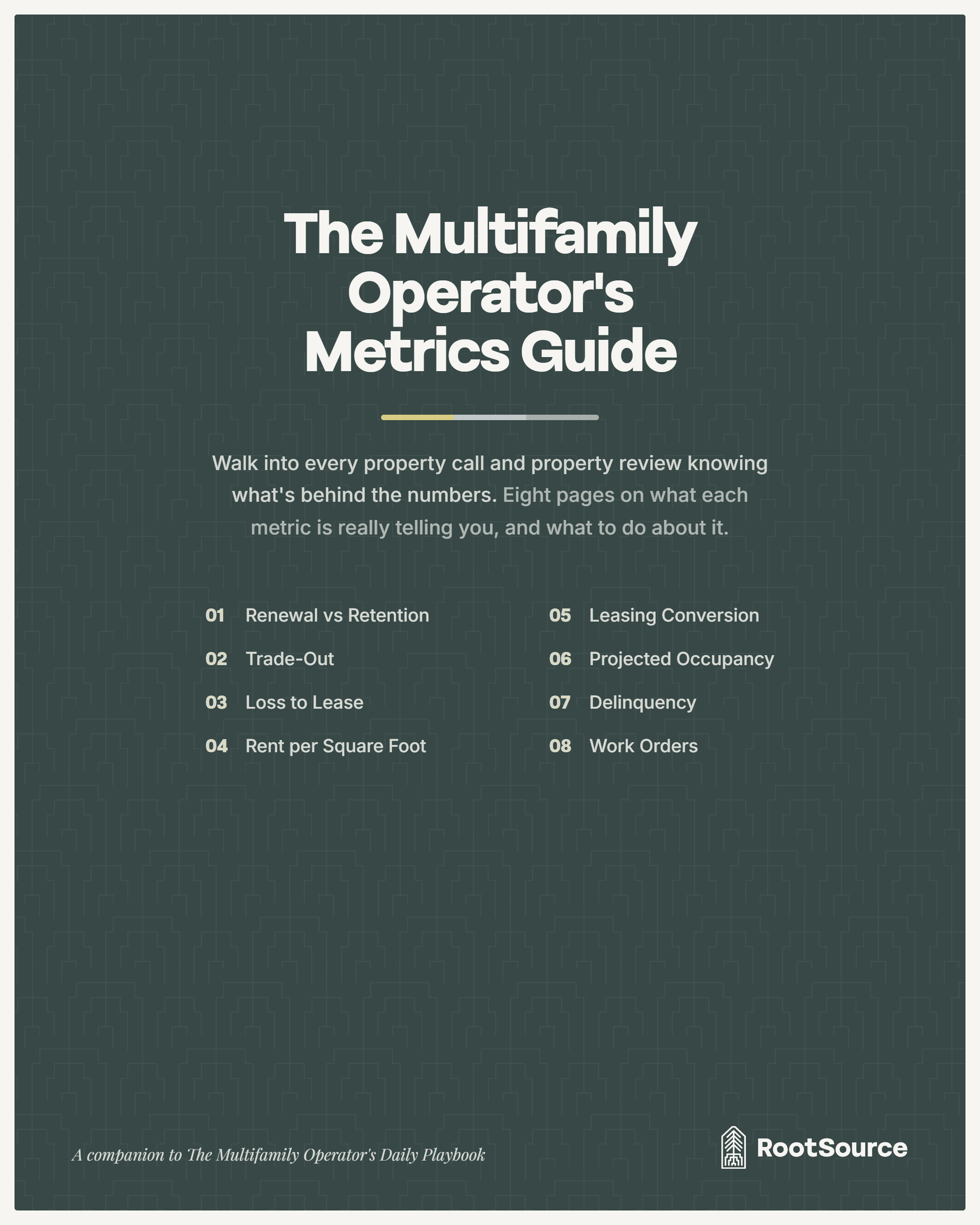 The Multifamily Operator's Metrics Guide cover